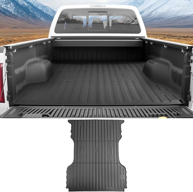 Truck Bed Mat for 1996-2016 Ford Super Duty F250/F350/F450 6.8FT Bed Liner All Weather Protection Bed Cargo Mat Pickup Car Accessories(for 96-16 F-250/F-350/F-450 6.8FT)