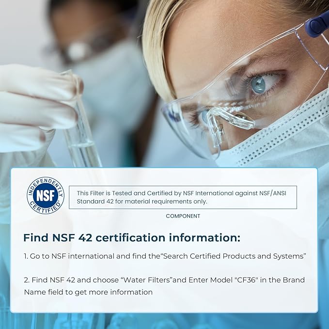 CRYSTALA RV/Camper Water Filter, Inline Water Filter Effectively Reduces Bad Taste, Odors, Chlorine and Sediment for RVs and Marines, 2 Pack Filter with 1 Flexible Hose Protector