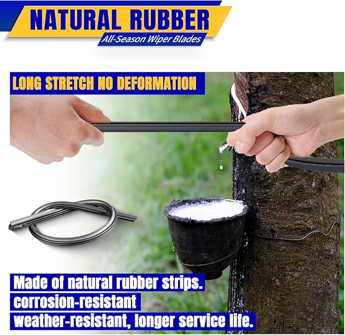 3 wipers Replacement for 2005-2015 Nissan Armada/2004-2010 Infiniti QX56/2011-2014 Acura TSX, Windshield Wiper Blades Original Equipment Replacement - 24"/22"/12" (Set of 3) U/J HOOK