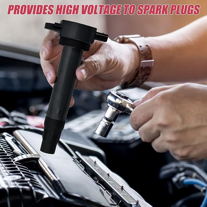 RANSOTO Ignition Coil Pack Compatible with Dodge Avenger Caliber Journey Compass Patriot Chrysler 200 Sebring 1.8L 2.0L 2.4L Replace 4606824AB, UF557, C1587, 5C1644, C-1587, GN10346