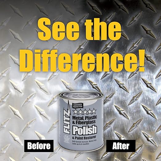 Flitz Car Buffing and Care Kit (Small) - USA-Made Polishers and Buffers Set – Includes 2lbs Paste, 16oz Sealant, 5" BuffBall, 4 Microfiber Cloths, Removes Rust & Restores Shine