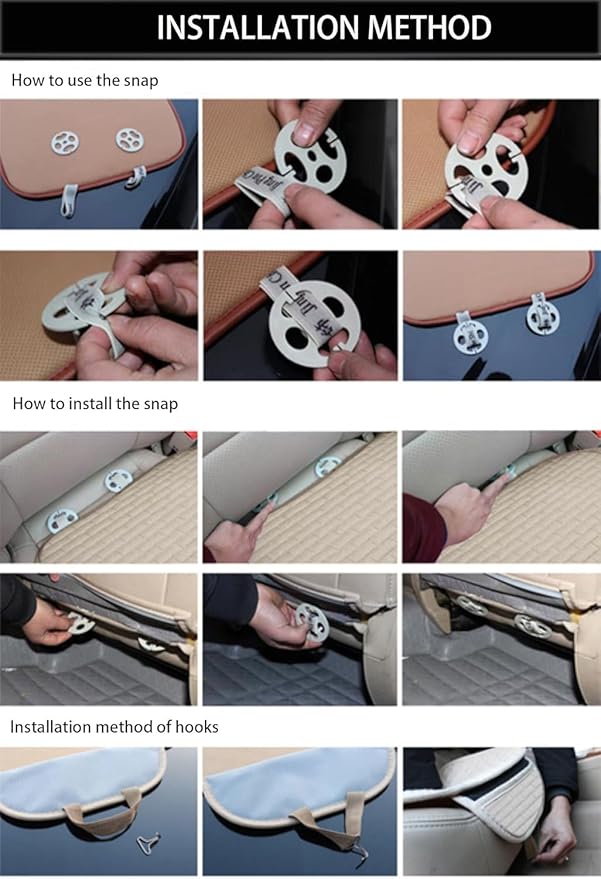 Summer Cool 3D Air Mesh Breathable Car Seat Cushion Pad Universal Auto Cushion Cover Set Interior Accessories (Black, 2 Pack seat pad +2 Pack Back Cushion)