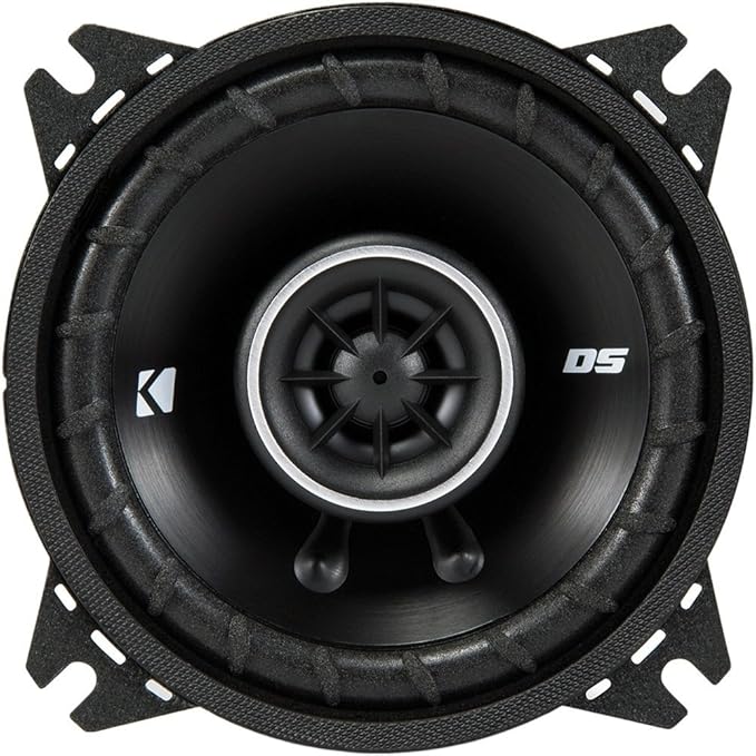 KICKER Speakers 4 inch for Jeep Gladiator 2020-2023 Upgrade Kit - Pair of DS Series with Harness, Coaxial Car Audio Front Dash Speaker DSC404, 43DSC404