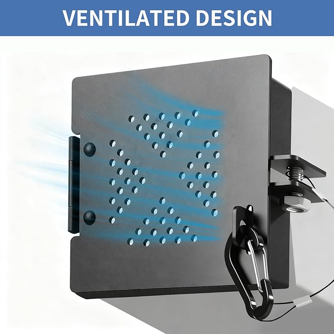 Lackin Aluminum RV Bumper End Cap,2PCS 4 Inch Square Camper Bumpers Protective Cover with Vent Holes,Secure Sewer Hose Storage,Travel Trailer Accessories,2 Pack