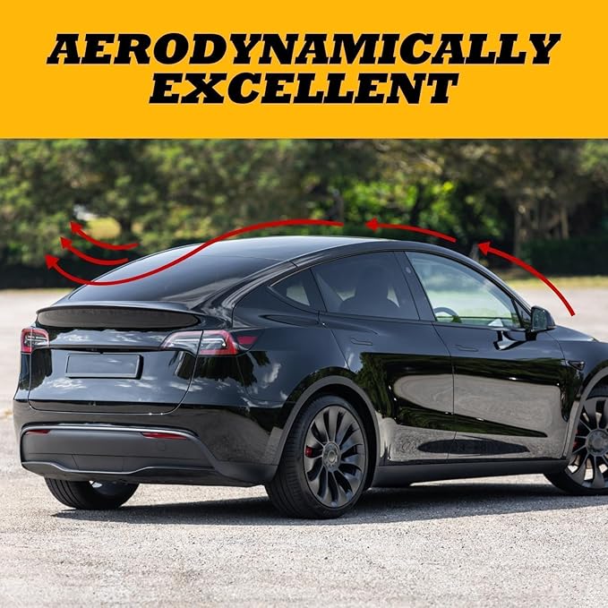 Spoiler Compatible with Model Y 2020-2024 ABS Material Rear Spoiler Wing Rear Trunk Lip Matte Car-Bon Fiber