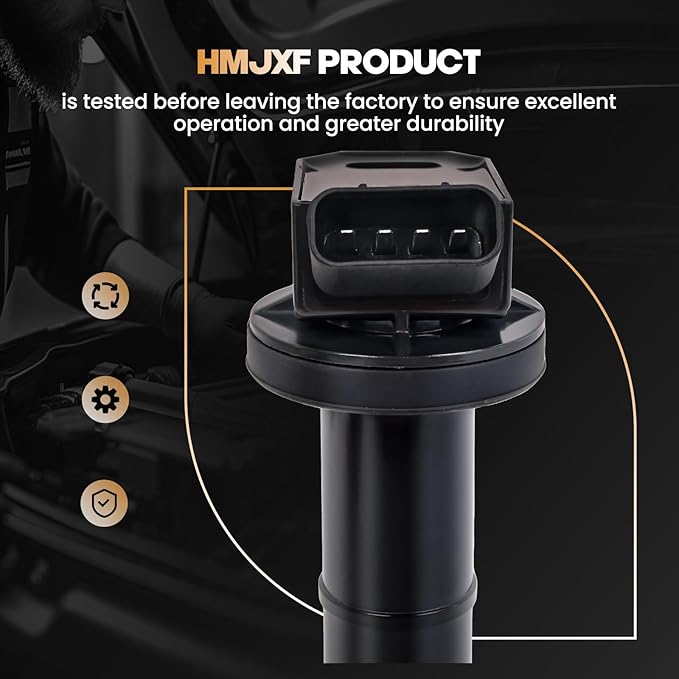 4PCS Ignition Coil packs UF333 C1330 90919-02244 5C1299 Compatible with Corolla Camry RAV4 Solara Matrix Highlander Pontiac - L4 2.0L 2.4L Engines