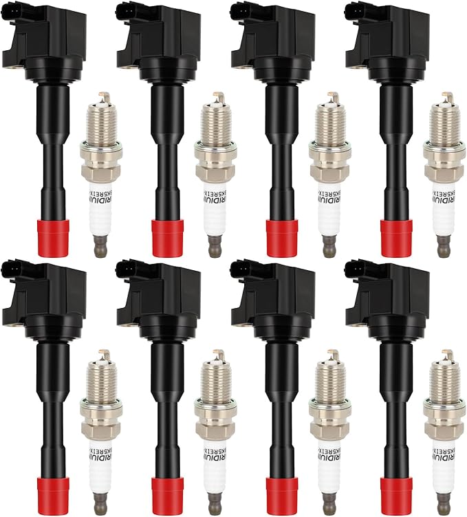 ECCPP Ignition Coil 8 ignition coils for 8 iridium Spark Plugs UF374,for Honda 2003 2004 2005 Civic Hybrid 1.3L UF374