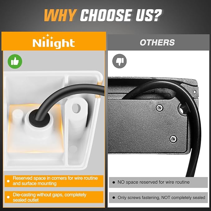 Nilight RV Exterior Light 2PCS 5 Inch Porch Lights Flood Beam 12V 24V LED Scene Cargo Lighting White Aluminum Housing for RVs Trailers Travel Campers 5th Wheels Motorhome SUV Truck