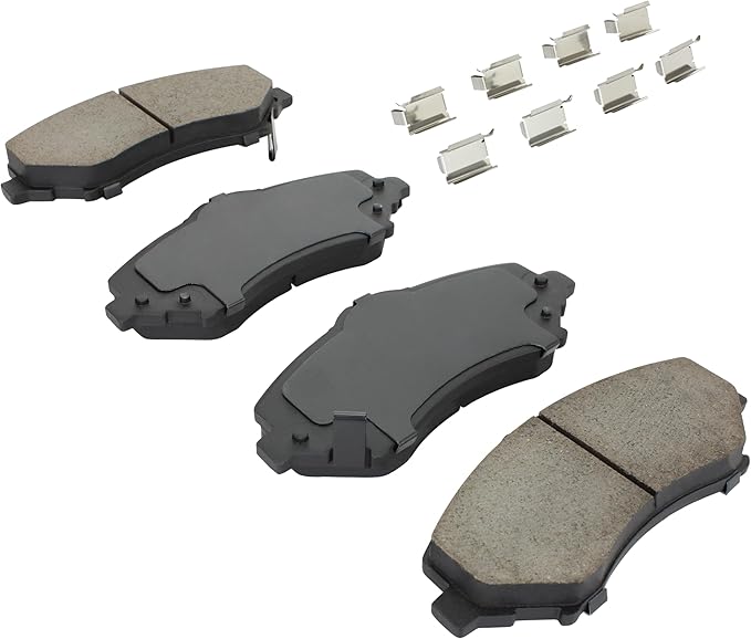 QUALITY-BUILT Premium Semi-Metallic Front Brake Pads 1001-1273M Compatible with 2007-2020 Chrysler/Dodge/Jeep/Ram/Volkswagen (C,V,Grand Caravan,Journey,Liberty,Nitro,Routan,Town & Country,Wrangler,Wr)