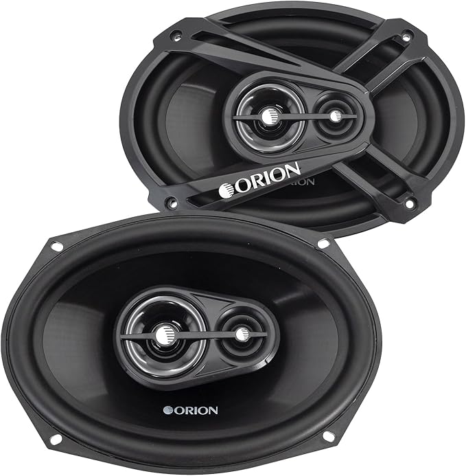 ORION Cobalt Series CB693 6x9” 3-Way Coaxial Car Speakers, 320W, 4 Ohms, Full Range, Enhanced Bass, Polypropylene Cone & Butyl Rubber Surround, Easy Install, Grills Included (Pair)