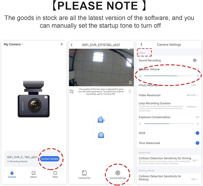 Front 4K & Rear 1080P Dash Cam Custom fit for Chevy Suburban/Tahoe 2015 2016 2017 2018 2019 2020(Model D), Model D & Model C Have Same Models Years but Vehicle Sensor Cover are Different
