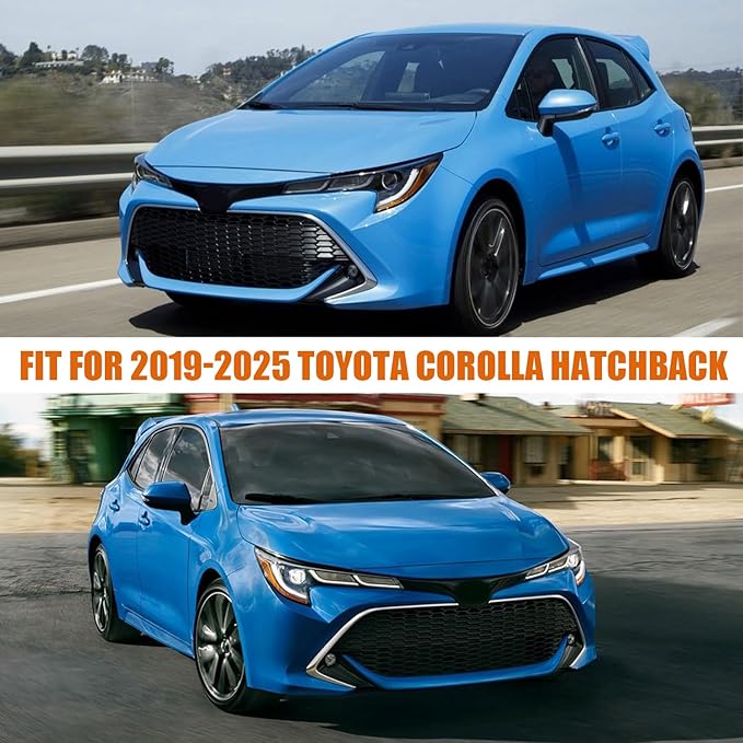 Waterproof Car Covers Replace for 2019-2025 Toyota Corolla Hatchback, 6 Layers All Weather Custom-Fit Outdoor Full Car Covers with Zipper Door for Snow Rain Dust Hail Protection
