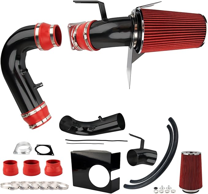 PHILTOP Cold Air Intake Kit Compatible With Ford F150 1997-2003 5.4L 4.6L, Expedition 1997-2003 4.6L, F250 1997-1999 5.4L (Red)