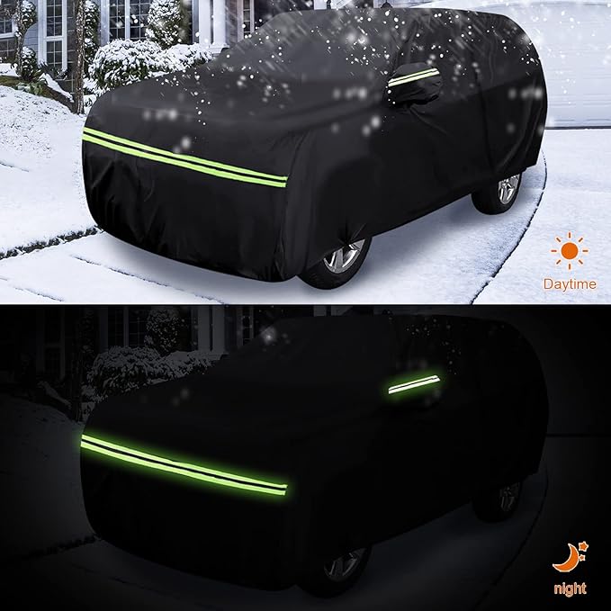 Waterproof Car Covers Replace for 2019-2025 Toyota Corolla Hatchback, 6 Layers All Weather Custom-Fit Outdoor Full Car Covers with Zipper Door for Snow Rain Dust Hail Protection