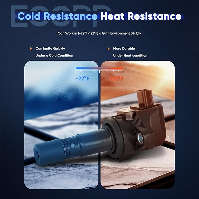 ECCPP UF672 4 ignition coils with 4 iridium Spark Plugs for Honda for Acura 2012 2013 2014 2015 Civic ILX 5C1880 GN10421 6732317