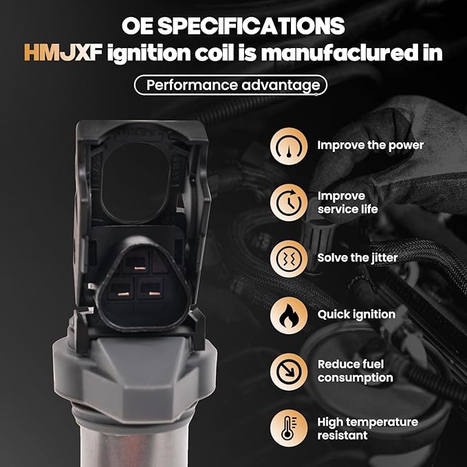 Set of 4 Ignition Coil Packs UF598 C1749 Compatible with Mini Cooper 2007-2013 Cooper Countryman 2011-2016 Cooper Paceman - L4 1.6L Engines