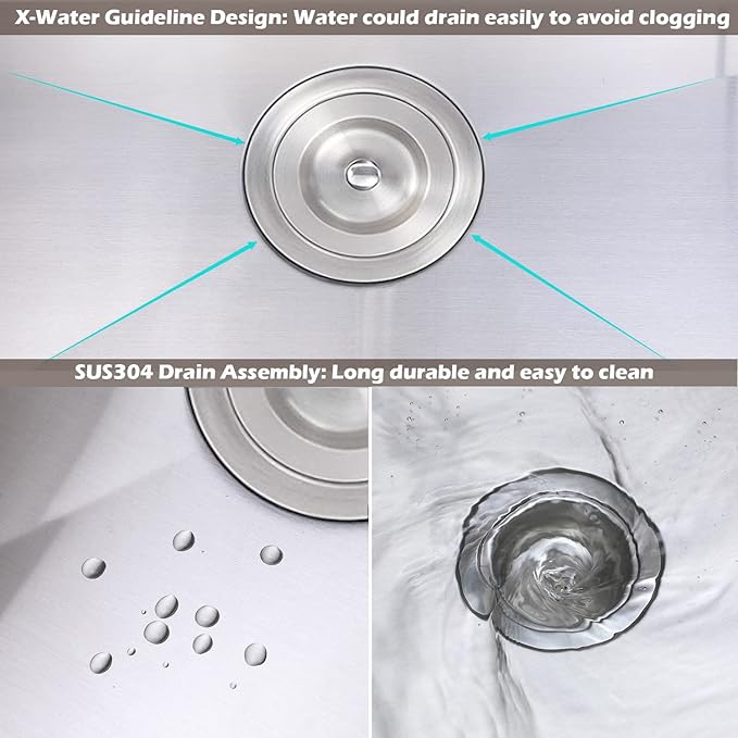 18x18 Inches Drop In Bar Sink, 18 Inch Stainless Steel Topmount Deep Single Bowl Workstation Small Kitchen Wet Bar Prep RV Sink with Cutting Board