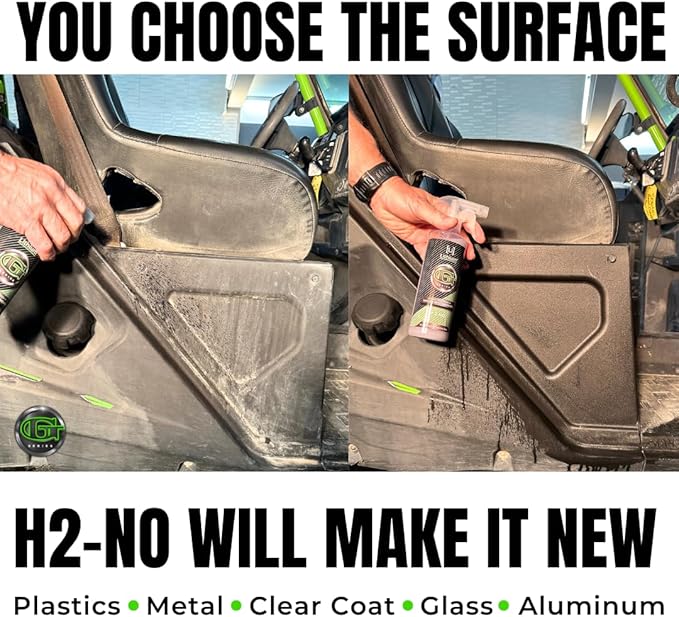 H2NO- waterless wash, protectant, and hydrophobic coating, offering a comprehensive solution that simplifies the maintenance process while elevating the overall appearance and protection