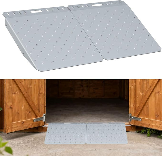 Heavy Duty Shed Ramps 2 Pack, Shed Ramp for Riding Mower, 1500LBS Capacity, Portable Non-Slip Ramps for Sheds, Lawn Mower, ATV, Motorcycles, Garages, Barns