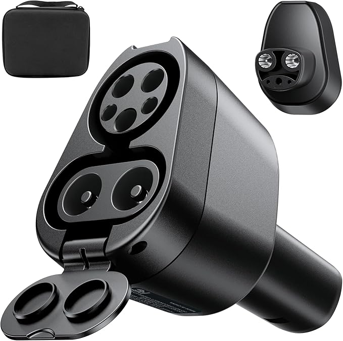 2-in-1 CCS1 & J1772 to Tesla Adapter 250KW/1000V - SuperFast Charging for Model Y/3/S/X, Compatible with Level 1 2 3 Charging Stations with CCS1& J1772 Plug, UL/FCC Certified, IP65 Waterproof