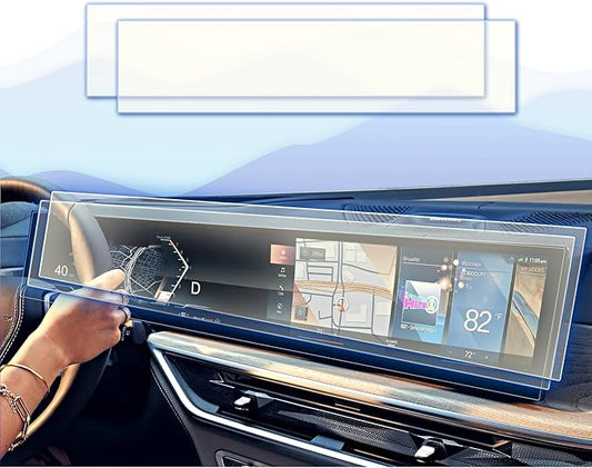 2PCS Matte 2025 2026 BMW X5 X3 Screen Protector is a Continuous for 2025 X7 Accessories 2025 BMW x7 2024 2025 3 series 4series Tempered Glass Screen Protector 2025 x5 Anti-Glare Fingerprint