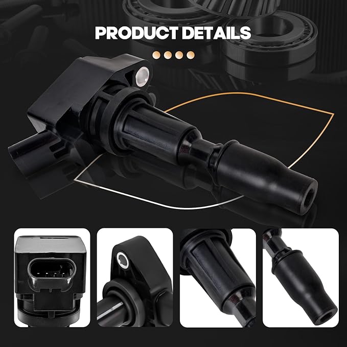 Set of 4 Ignition Coil Packs UF764 GN10730 Compatible with Genesis G70 G80 G90 Santa Fe Sonata Optima Sorento Ignition Coil for Sportage 2.0L 2.4L L4 Replacement for 27300-2GGA0