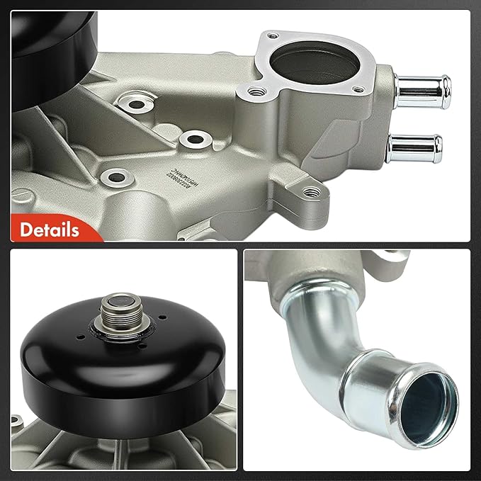 A-Premium Enginie Water Pump [8Cyl 4.8L 5.3L 6.0L DOHC] w/Gasket Compatible with GM Cars Chevy, GMC, Cadillac, Hummer, H2, Workhorse - Silverado, Express, Escalade, Tahoe, Sierra, Yukon, 9-7x More