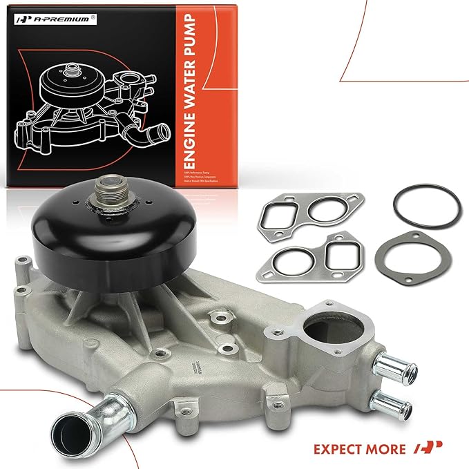 A-Premium Enginie Water Pump [8Cyl 4.8L 5.3L 6.0L DOHC] w/Gasket Compatible with GM Cars Chevy, GMC, Cadillac, Hummer, H2, Workhorse - Silverado, Express, Escalade, Tahoe, Sierra, Yukon, 9-7x More