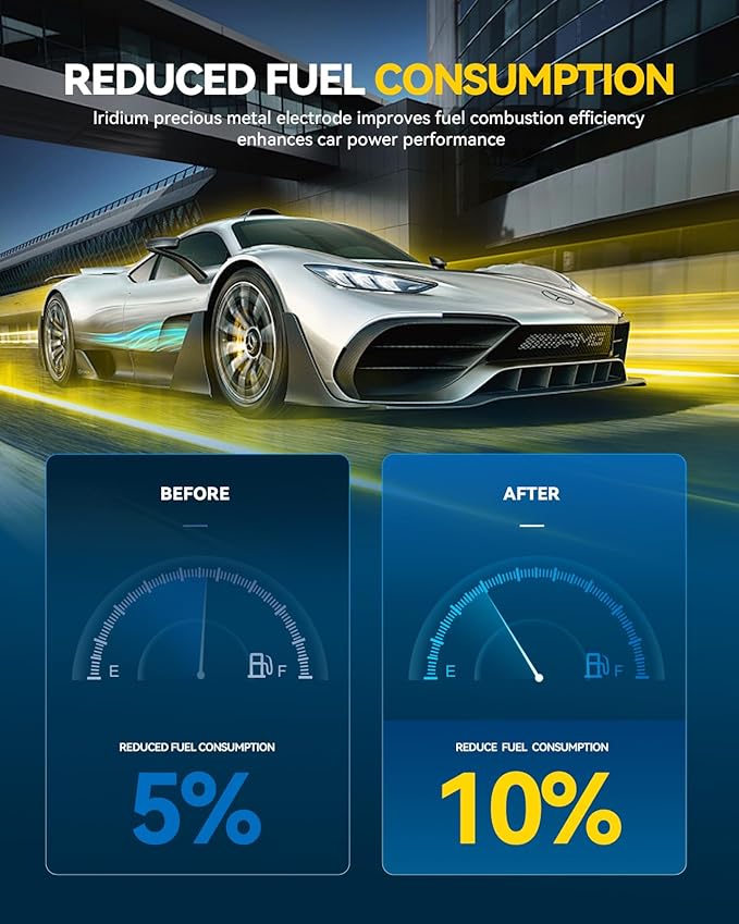 PHILTOP UF230 Ignition Coil Pack, Set of 8 Compatible with Toyota Tundra 2000-2009, Sequoia 2001-2009, 4Runner 2003-2009, Lexus GX470 2003-2009, SC430 2002-2010, LS430 Land Cruiser LX470 GS430 4.7L