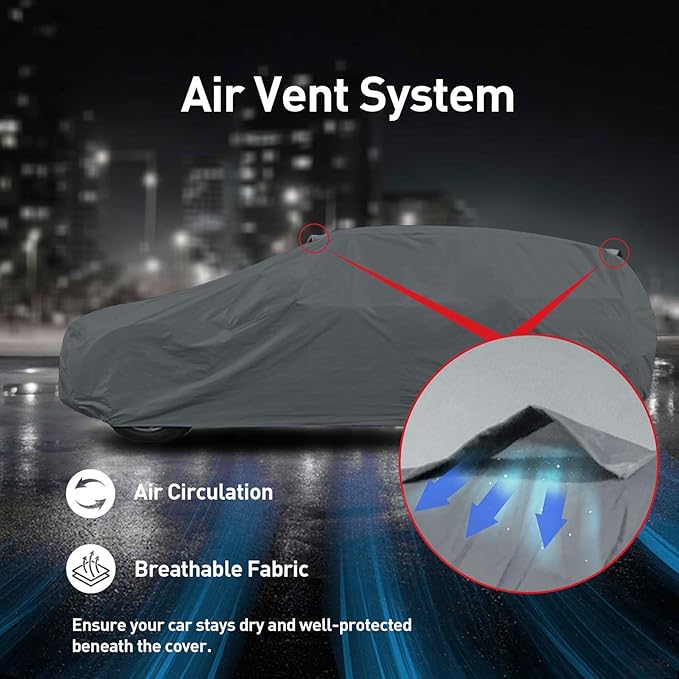 Ultimum Series Car Cover Waterproof All Weather Volkswagen Dasher Vw Passat Car Cover 2005-2015 Estate Wagon 4-Door - Protection Semi Custom Fit - Dust, Sun, Snow, Rain, Protection In&Outdoor