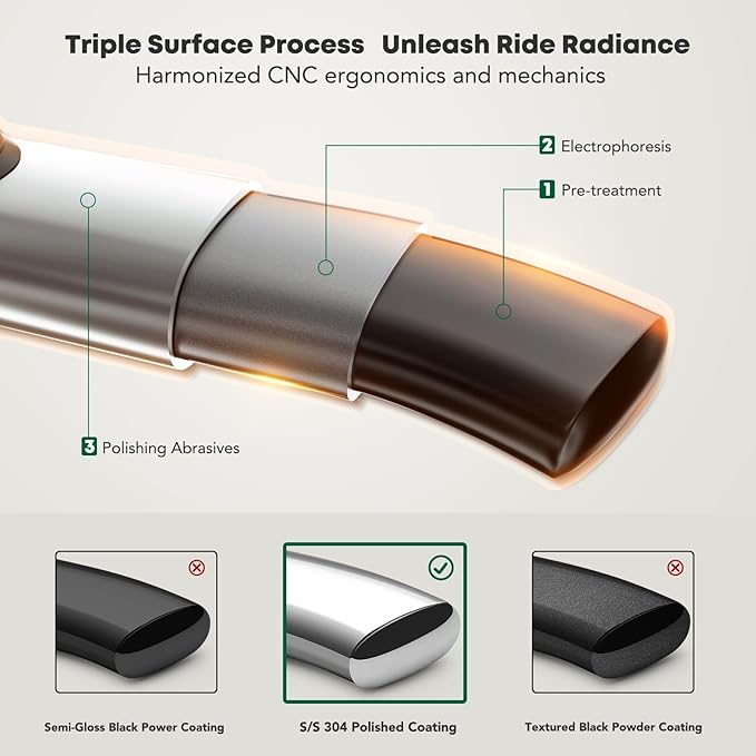 YHTAUTO 3 Inch Running Boards Side Steps Compatible with 2019-2022 Ram 1500, Extended/Quad Cab, Round Stainless Steel Polished Chrome, Truck Cab Side Step Rails Off-Road Exterior Accessories