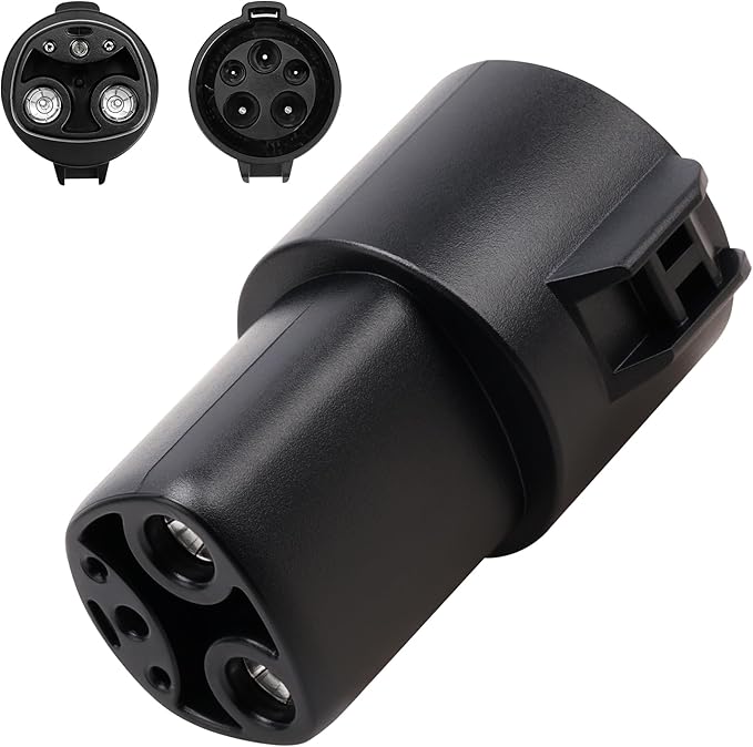 J1772 to Tesla Charger Adapter,Converter Up to 80Amp 240V AC,Silver-Plated Efficient Charging Design,Mobile EV Charging Adapter Compatible with Tesla Model S/3/X/Y[Only for Tesla Car]