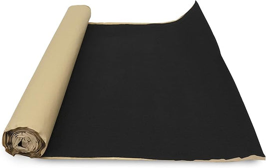 NVX 32 Square Feet Black Subwoofer Box/Trunk Liner Carpet with Adhesive Back