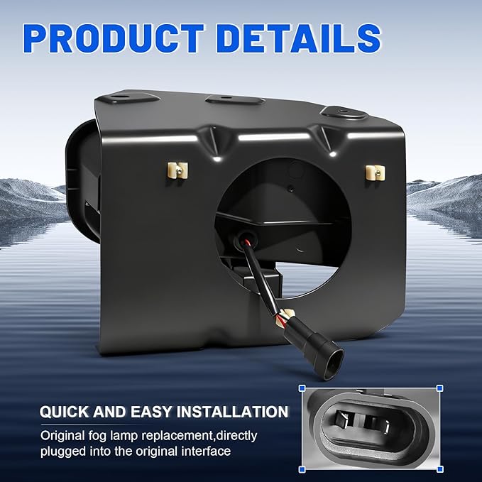 LED Fog Lights for 1999-2002 Ford Expedition - High Performance 1999-2003 Ford F150/1999-2003 Ford F150 Pickup Upgrade and Modified Replacement For OEM Fog Lamps (Pair)