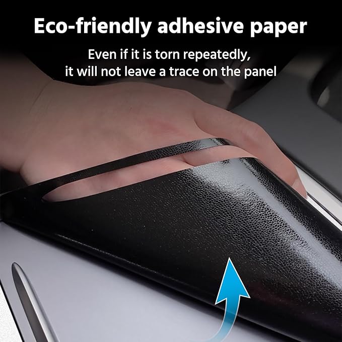 Upgarde Center Console Wrap Cover Kit White Only Fit New Center Console Compatible with Tesla 2021-2025 Model Y & 2021-2023 Model 3 (White)