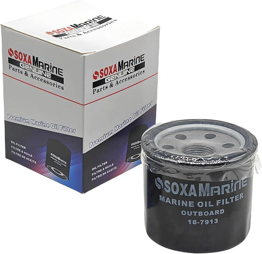 822626Q03 Maintenance Oil Filter for Mercury and for Honda 8 9.9 13.5 15 25 30 HP Outboard Engine 8M0162832 15400-PFB-014 18-7913