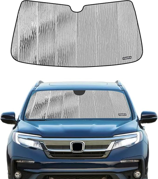 Windshield Sun Shade for Honda Pilot 2016-2021, Ridgeline 2017-2021. Without Sensing Camera - AstraGuard
