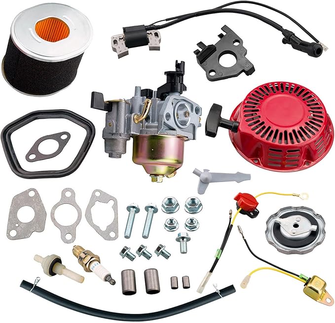 JJing Recoil Starter Assembly Carburetor Air Filter kit for Honda GX240 GX270 8Hp 9Hp engine