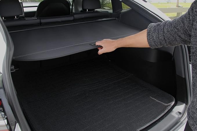 Tesloid.com Retractable Cargo Screen Cover for Tesla Model Y Trunk Privacy and Protection (2022-2025)