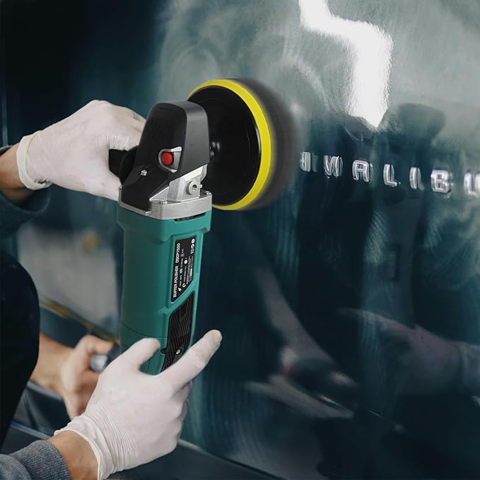 2025 Upgraded Constant Car Buffer Polisher For Car Detailing, 1500W Car Wax Buffer With 6-Speed Adjustable LCD Display, Precision Finish For Marine, Automotive & Furniture Surfaces