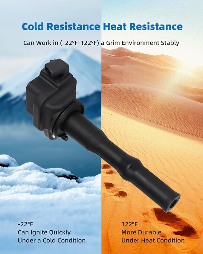 ECCPP 6 ignition coils with 6 iridium Spark Plugs UF204,coils packs,for Toyota Avalon 1995,Camry 1994-1995 & for Lexus ES300 1994 1995 V6 3.0L UF204