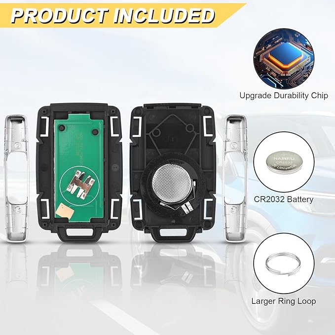 Key Fob Replacement for 2014-2020 Chevy Silverado 1500 2500 3500/15-21 Colorado/ 2015-2021 GMC Canyon/ 14-20 Sierra Car Keyless Entry Remote Control, M3N-32337100, 4 btn