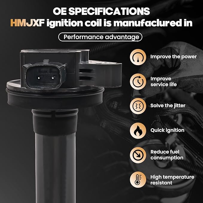 Set of 6 Ignition Coil Packs UF595 UF553 5C1652 E1053 DG520 Compatible with Ford Lincoln Taurus Explorer F-150 Mustang Transit 150 250 350 MKS MKT MKX MKZ - 3.5L 3.7L V6