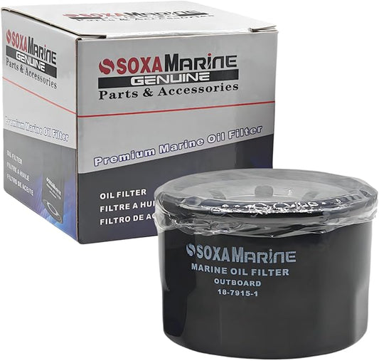1651087J00 Maintenance Oil Filter for Suzuki for Johnson for Evinrude and for Mercury 4 Stroke 25 30 40 50 60 70 HP Outboard Engine 6510-87J01 778885 18-7915-1