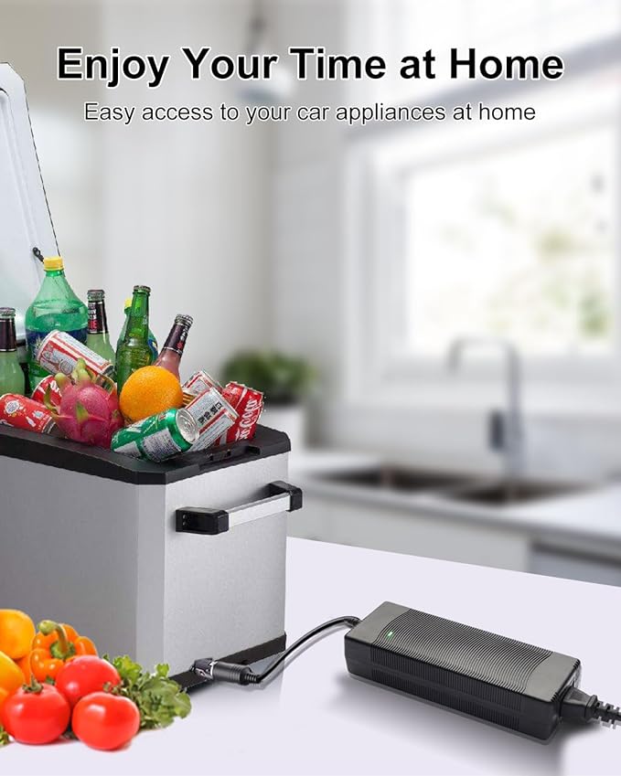 AC to DC Converter 180W 15A 110V to 12V Power Adapter with Fast Cooling Fan, Car Cigarette Lighter Socket Power Supply for Car Vacuum, Refrigerator, Inflator