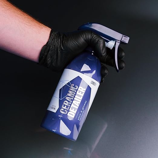 Gyeon Ceramic Detailer siO2 Spray Gloss Enhancer Hydrophobic Quick Detailer Paint Coating Maintenance Water Repellent Slick Finish Easy Spray-on protectant for car Motorcycle Exterior Surfaces