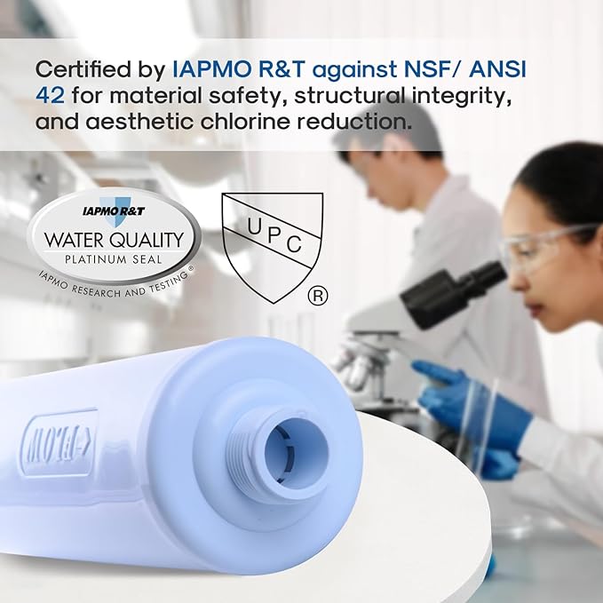 ICEPURE Inline Water Filter for Hose on RV Garden Pool Camper Marine Boat for Drinking, Car Washing, Gardening, Planting, Spa, Reduces Chlorine, Bad Taste, Odors, with 1 flexible hose protector, 1PACK