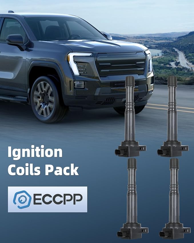 ECCPP 4 ignition coils with 4 iridium Spark Plugs,UF602,coils packs,for Honda CR-V 2010-2014,for Civic 2012-2015,Accord 2008-2012,Crosstour 2008-2012 &,for Acura ILX 2013-2015 2.4L,UF602 5C1719