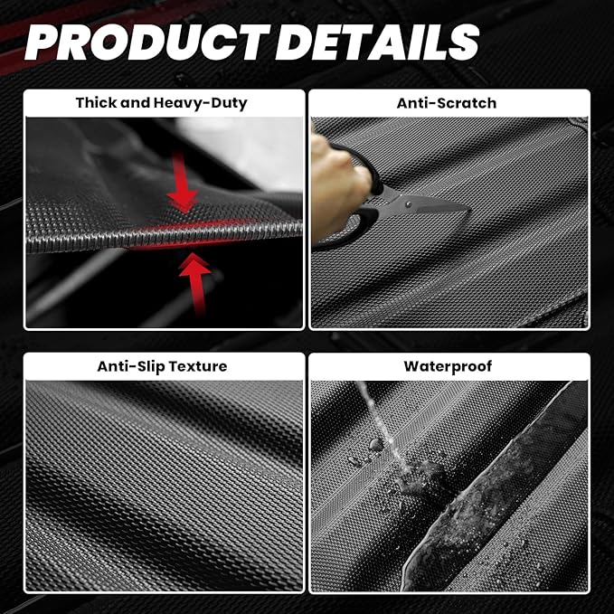 LASFIT Truck Bed Mat Fit for Chevrolet Chevy Colorado/GMC Canyon 2023 2024 2025 2026 5FT Accessories, Vehicle Bed Mat Custom Fit Flush All Weather Protection TPE Pickup Car Bed Cargo Trunk Liner