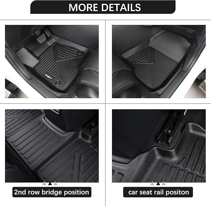 GINOWY-Floor Mats & Cargo Line for 2010-2015 RX, RX350 RX450h, All Weather Car Floor Mat RX350 RX450h Floor Liners, RX Cargo Mat, Rubber Mats Trunk Mat for Lexus RX